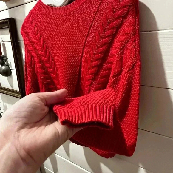 ONLY Red cotton  crop knit size S - Picture 3 of 8
